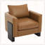 Fauteuil club moderne avec pieds en bois d'hévéa massif et accoudoirs architecturaux-1197179408