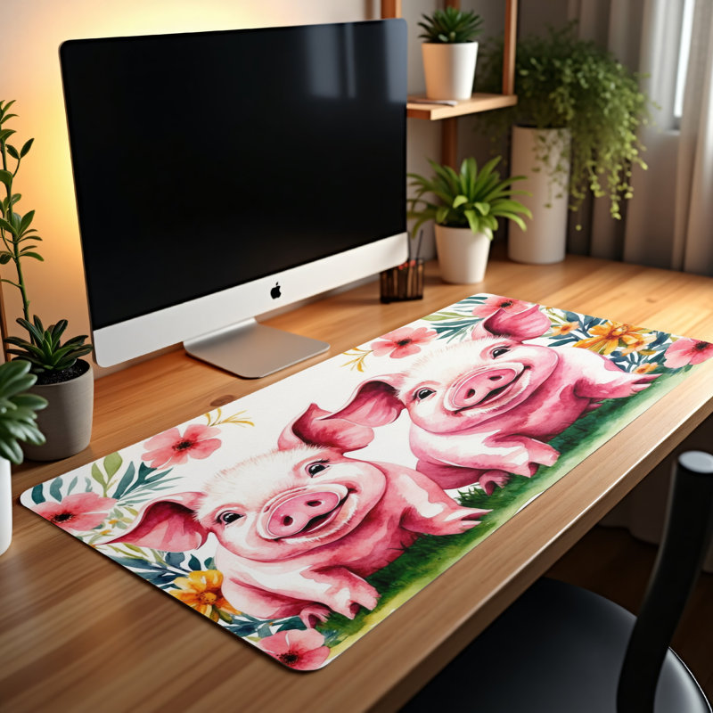 Polyester Desk Pad, 14.4x12.1
