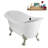 59" Streamline Clawfoot Tub,Tray,Drain, Clawfeet-101628975-102220282