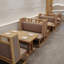 Banc rembourré en similicuir haut de gamme