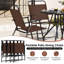 Ensemble repas 6 pièces avec parasol inclinable Patiojoy