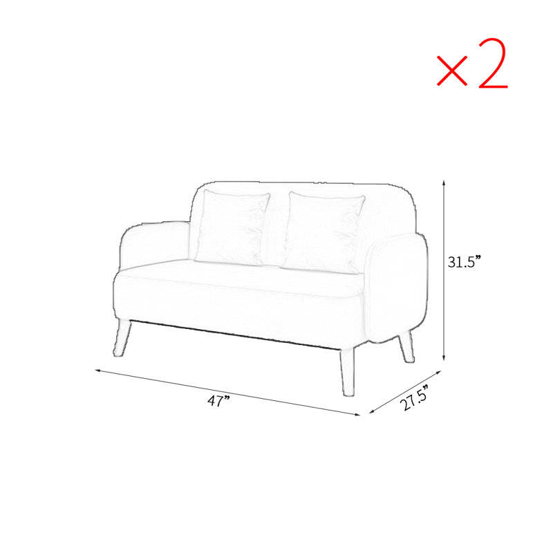 Polyester Blend Upholstered Bench, Off-White/Light Green