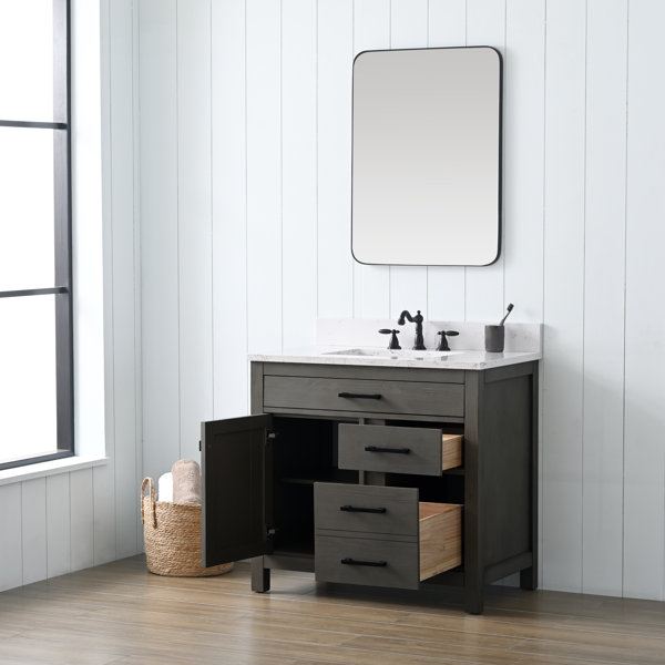 Wade Logan® Basima 36'' Free Standing Single Bathroom Vanity with Top ...