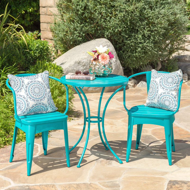 Ensemble de meubles d'extérieur 3 pièces Colmar Kd, Teal