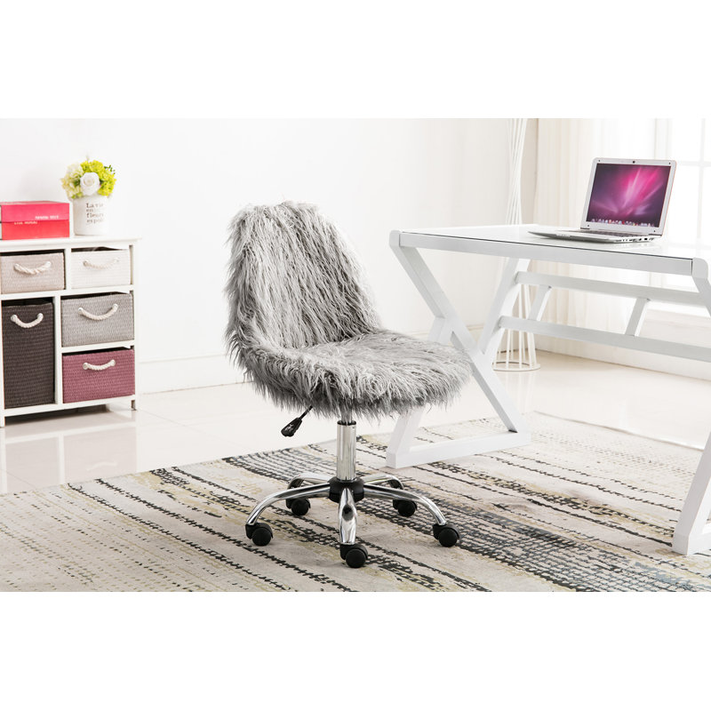 Chaise de bureau Sudhir, Gris foncé