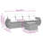  Garden Sofa Set Light Gray
