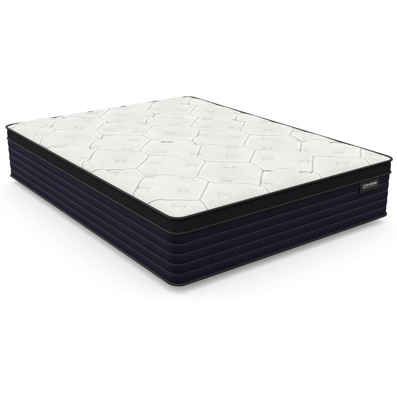 Cleo Cool Copper Ulta Support, mousse à mémoire de forme hybride avec luxueux plateau Euro 14 po, Grand lit
