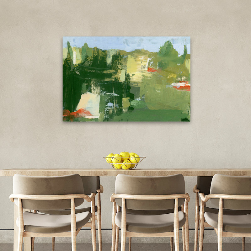 Carolina Red Banks - Art abstrait paysages, H 24 po x l 36 po