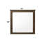 Miroir de commode rectangulaire en chêne Merrilee