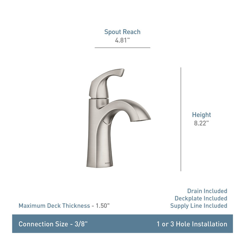 Single Hole Bathroom Faucet, Chrome