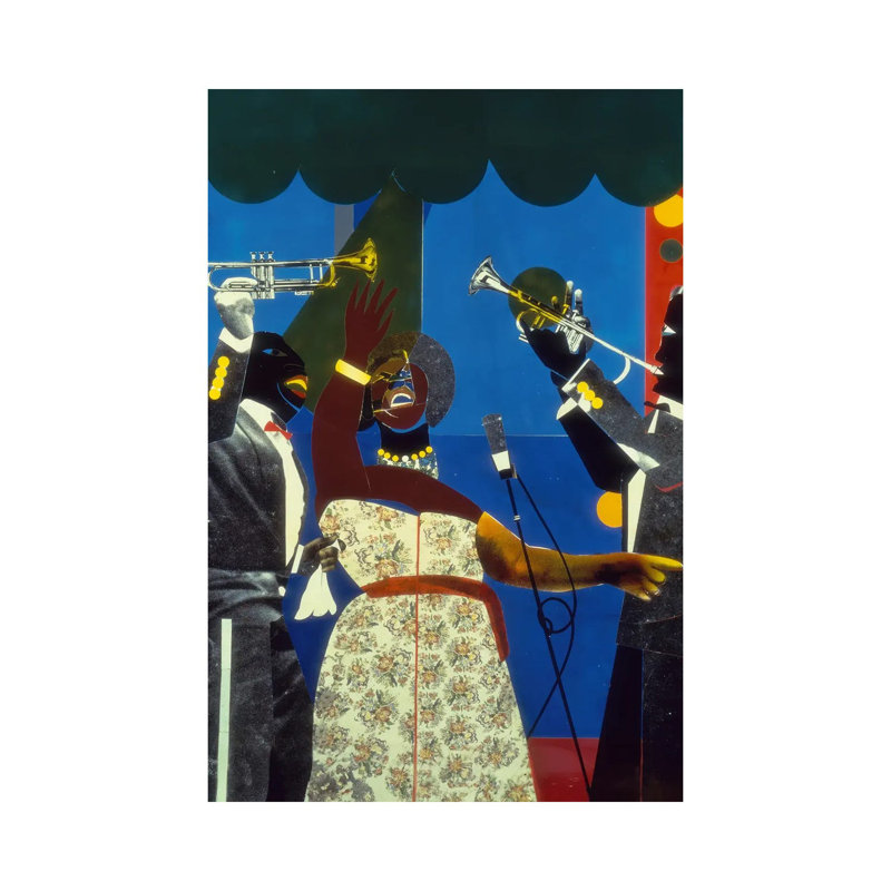 Show Time by Romare Bearden - Gallery-Wrapped Canvas Giclée on Canvas, Does Not Apply, 30.48 cm H x 20.32 cm W