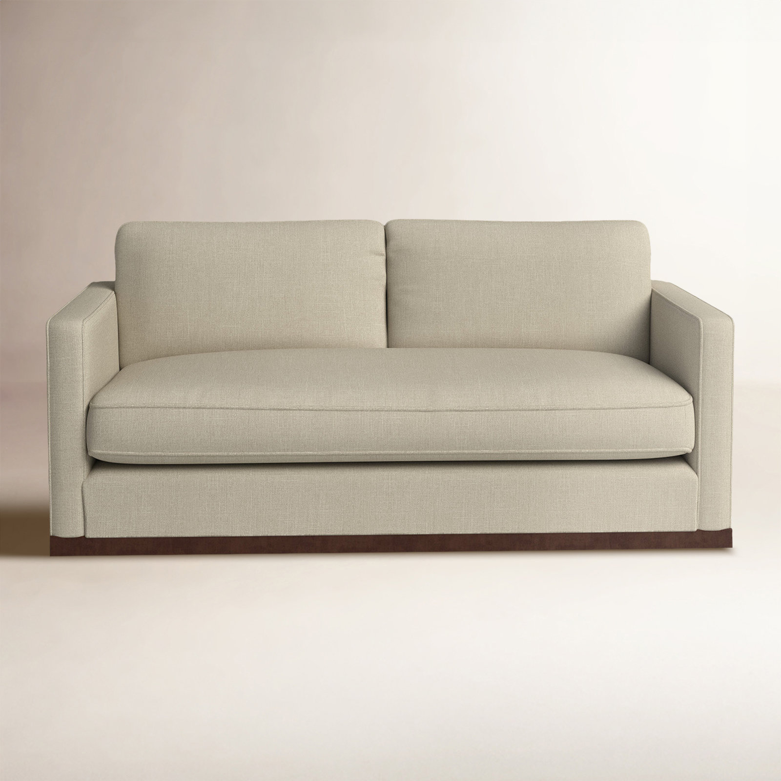 Bobbi 73'' Upholstered Loveseat , Effie Flax Performance Weave