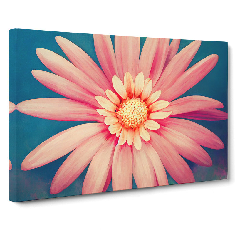 Ingenious Daisy Flower - Wrapped Canvas, 35cm H x 50cm W x 3cm D