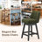 360°Bar Counter Stool with Solid Wood Frame-534398502