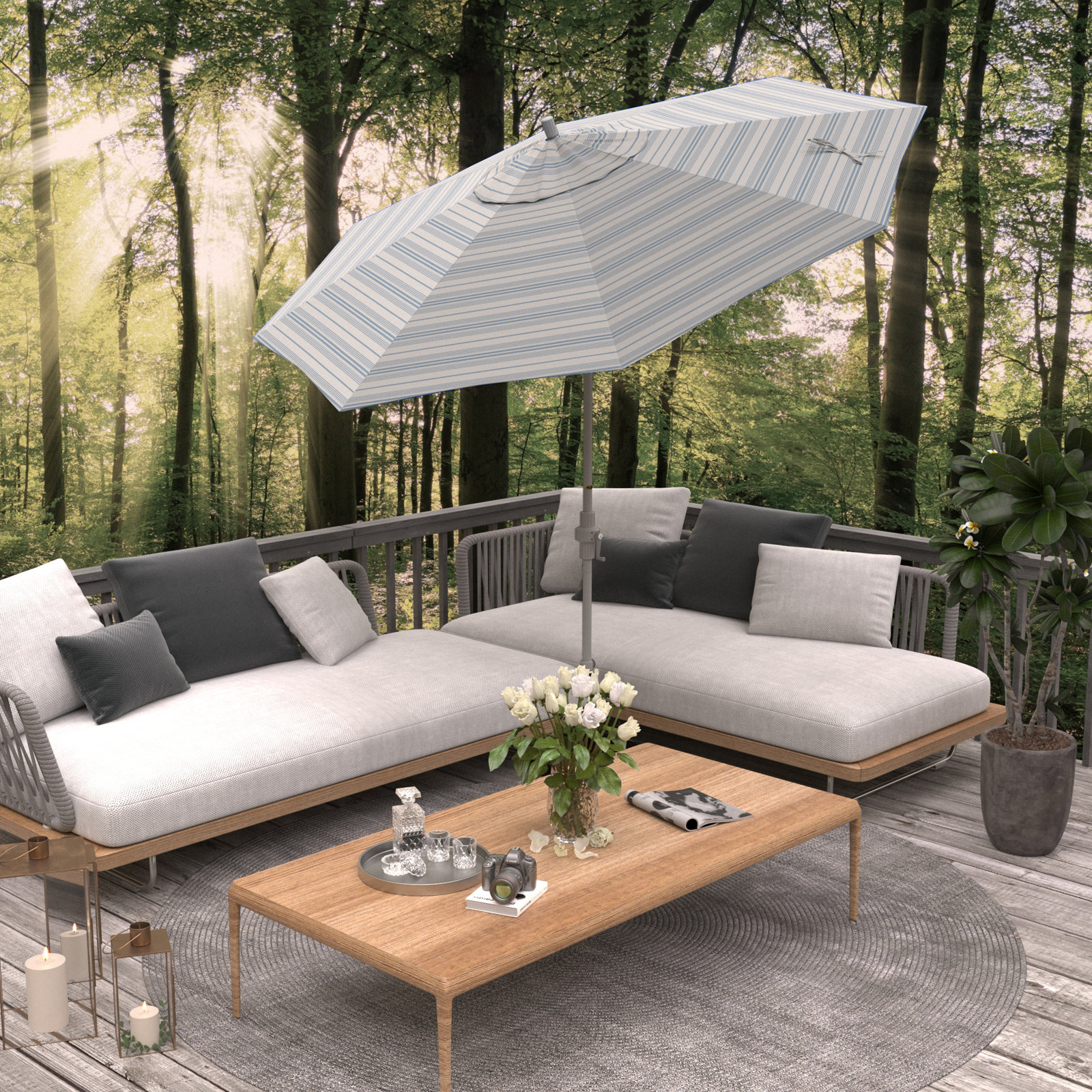 Santana 9' Umbrella, Welfleet Sea Outdura®