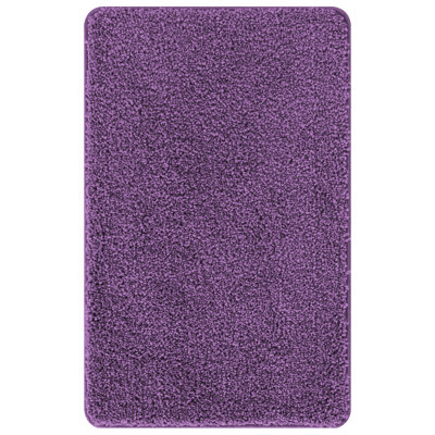 Microfiber Small Bath Mat Rectangular Contemporary