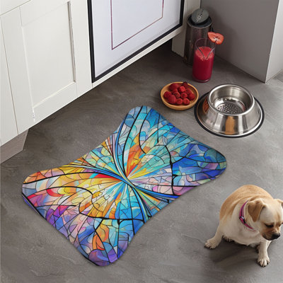 Tapis abstrait en forme de os - 1 pièce