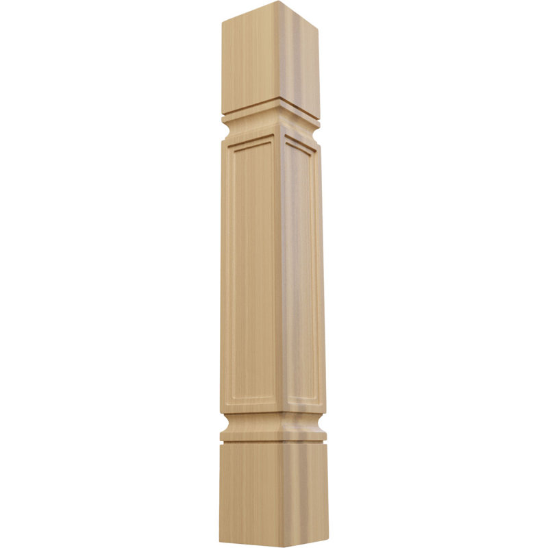 Colonne à panneau surélevé Kent, Merisier