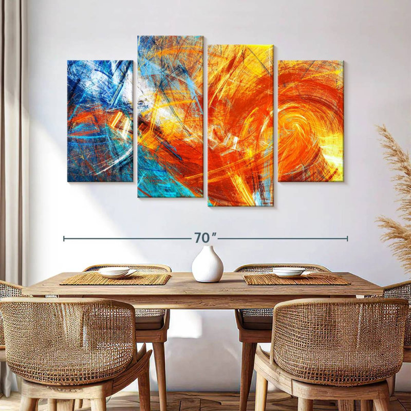Avery Fire Abstract, 42" H x 68" W