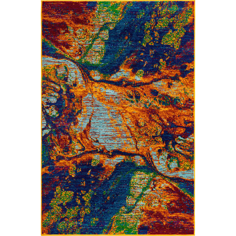 Malaija Abstract Indoor Rug, Rectangle 4' x 6'