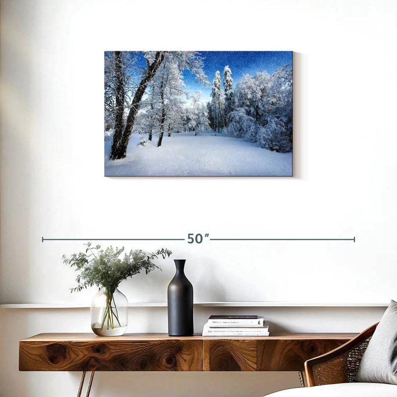 Paysage d'hiver français Alvord, H 20 po x l 30 po