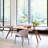 Simple and elegant solid wood dining table-110734056