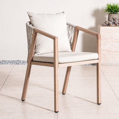 Outdoor Patio Dining Armchair with Cushion