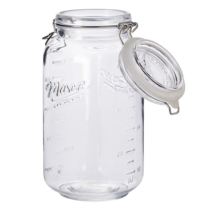Vintage Storage Jars Glass Jar - Set of 2, 12" H x 10" W x 10" D