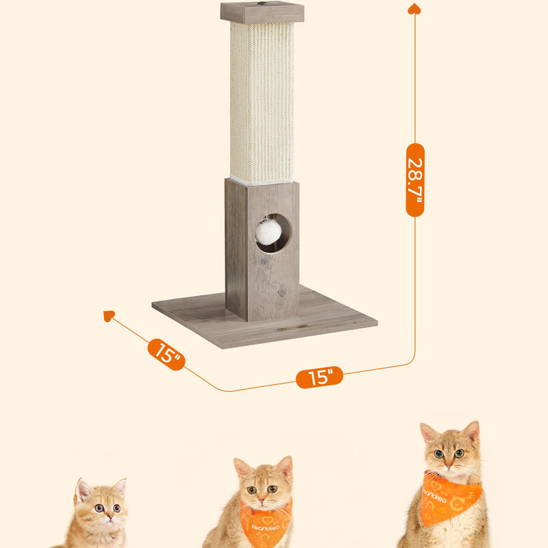 Cat Scratching Post, Greige