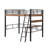 Loft Bed with LED and Built-in Desk-1511350163