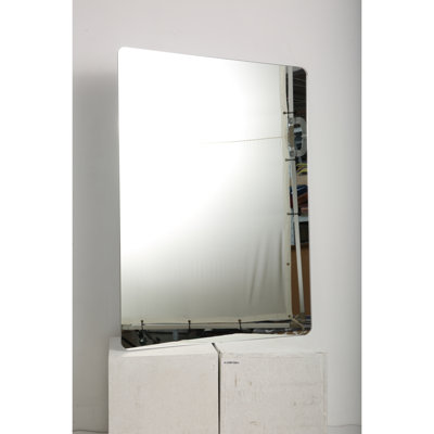 Bathroom Vanity Mirror Wall Mounted - Fog, Waterproof. R50 Rounded Corner. 5Mm Silver For Hd. -Proof. Mount Horizontally/Vertically Easily. 28.9In W. 39.58In D. 0.58In H. 21.43Lb Fog Waterproof
