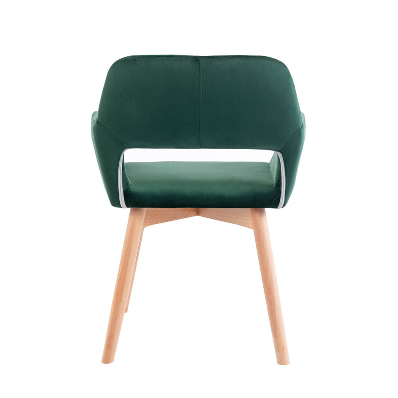 Andrianne Upholstered Dining Chair, Green