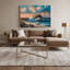 «Coastal Coastal Living Plus», art mural sur toile bleue-1277611069