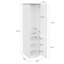 45cm Wide Single Wardrobe with Hanging Rail