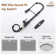 Spring Pull Down Sprayer Kitchen Faucet with Dual-Function Spray Head and Deck Plate