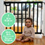 Barrière pour animaux et bébés The Stairway 48W Series, 30 pi 48 po de largeur, 32 po de hauteur - Noir