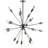 Modway Beam Stainless Steel Chandelier