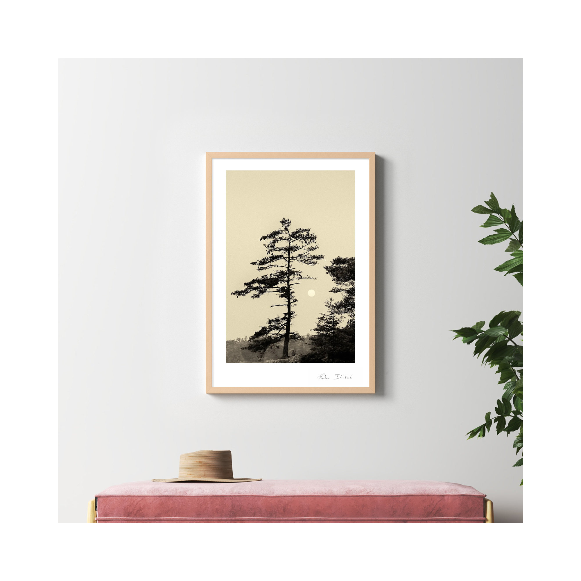 Serenity by Peter Dušek, Brown, 38" H x 26.5" W x 1.25" D