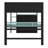 Full Size Wood Bunk Bed With Adjustable-Height Desk, Wardrobe, Spacious Storage, And RGB Lighting-1152943929