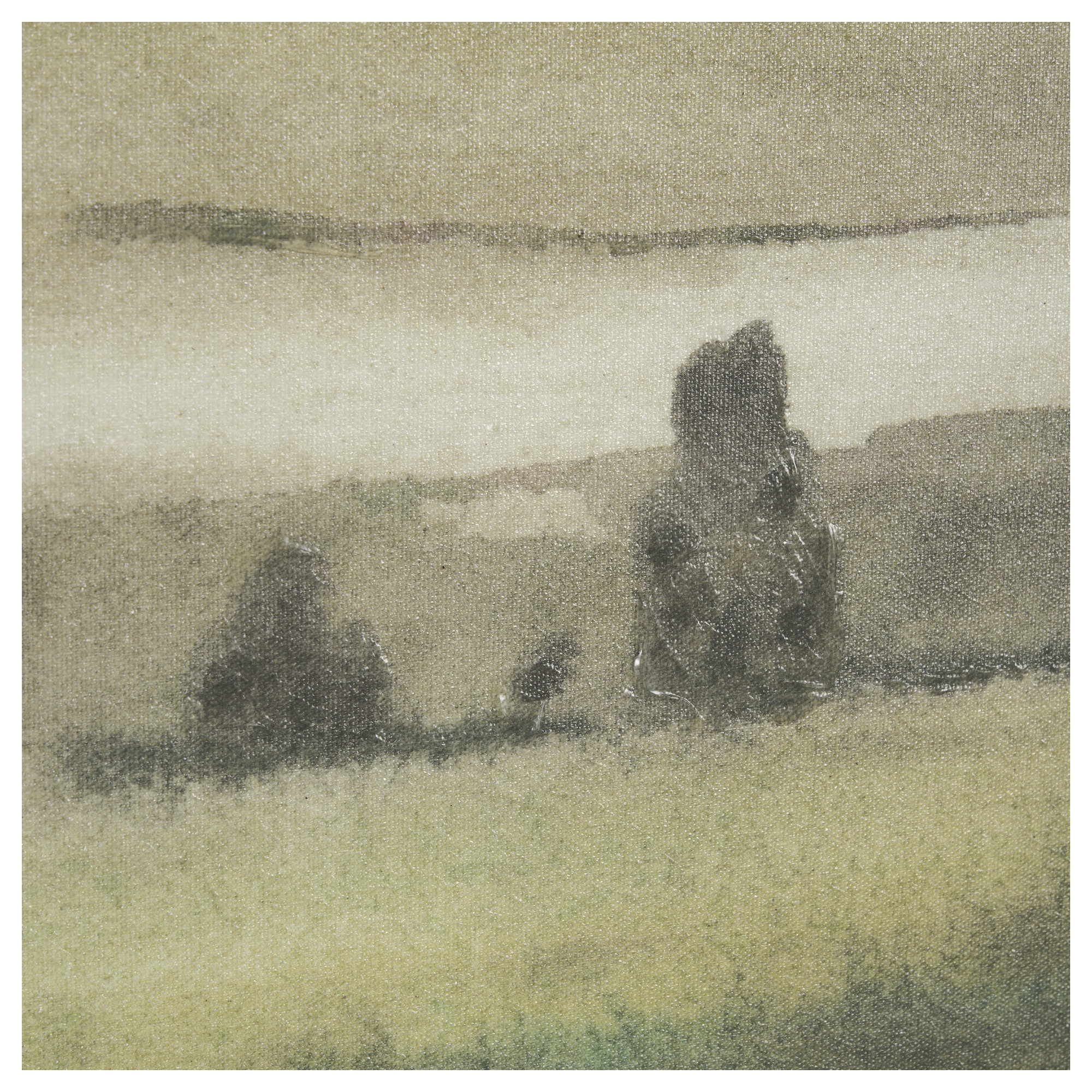 Kinlaw Fields I Hand Embellished Brown Framed Watercolor Art Print On Paper Mounted With Backing, 41.5" H x 41.5" W x 1.6" D