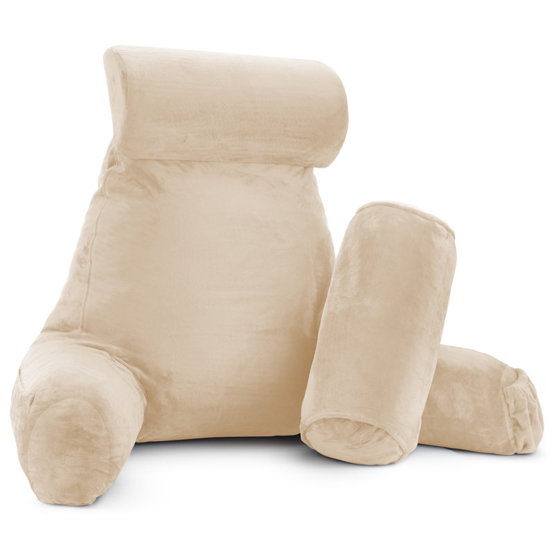 Coussin de lecture Nestl, H 22 po x l 36 po x P 13 po, Beige-crème