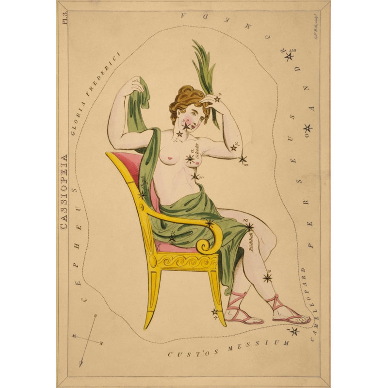 Cassiopeia Print by Grand Archives, 32" H x 23" W, Black Framed