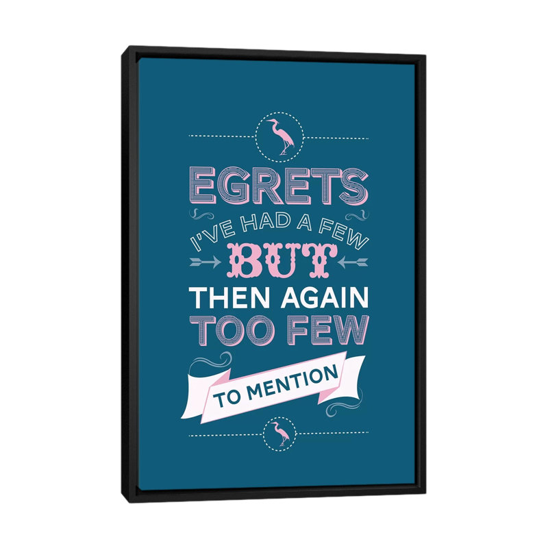 « egrets » par stephen wild, reproduction d’art sur toile tendue, H 60 po x l 40po x P 1,5 po, Toile avec cadre noir