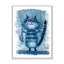 Chat tenant un poisson dans ses griffes - peinture sur toile-60160513-60160520
