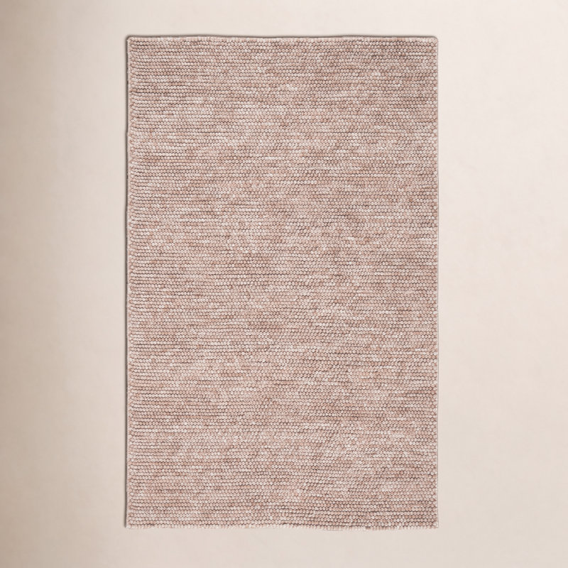 Tapis brun fait à la main Elle, Rectangle 4pi x 6 pi