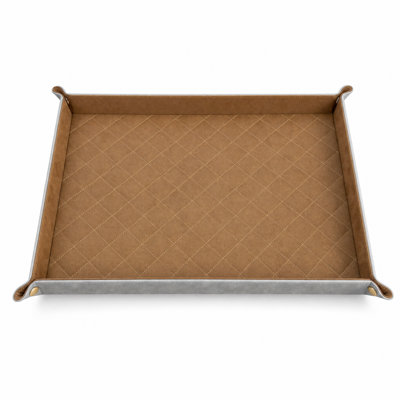 Leather Clutter & Wardrobe Jewelry Display Tray