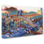 Over The Bridge by Katsushika Hokusai - Wrapped Canvas-55366877