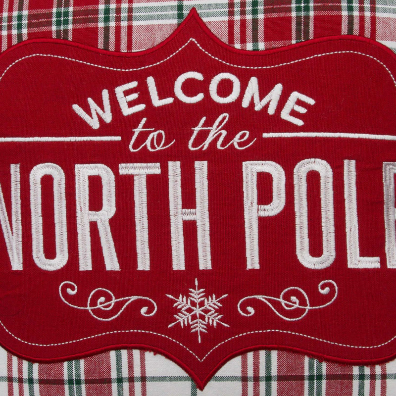 Welcome North Pole Pillow