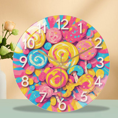 Horloge murale en verre 12 po
