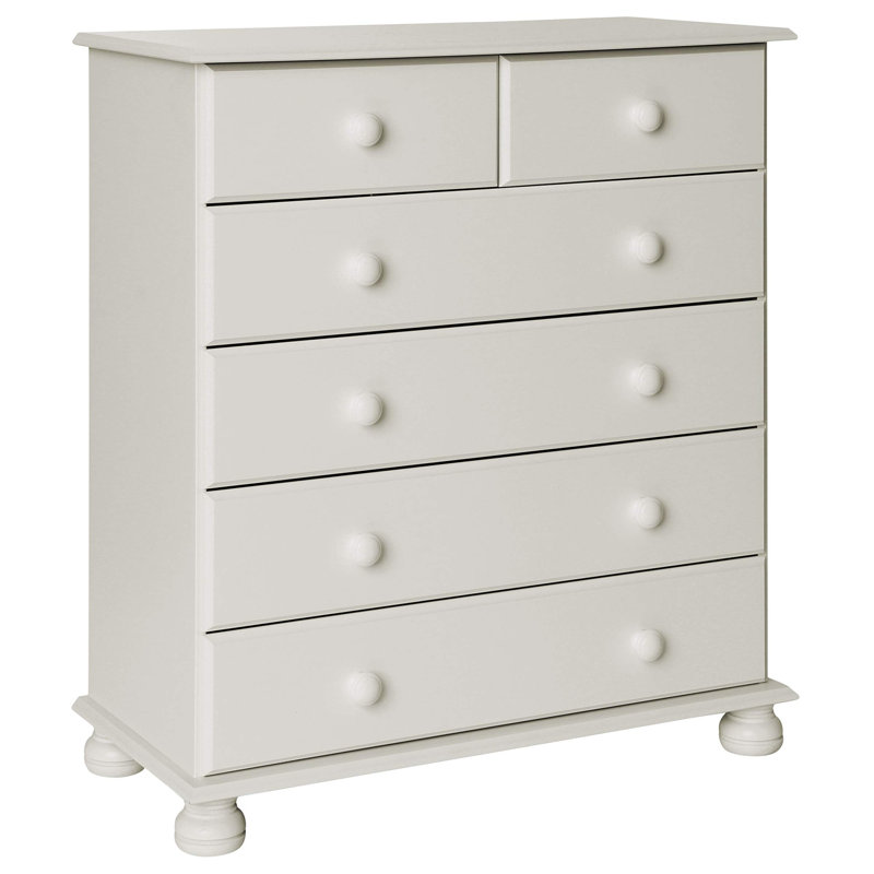 Mandel 39.4 cm W Chest of 4 Drawers, White